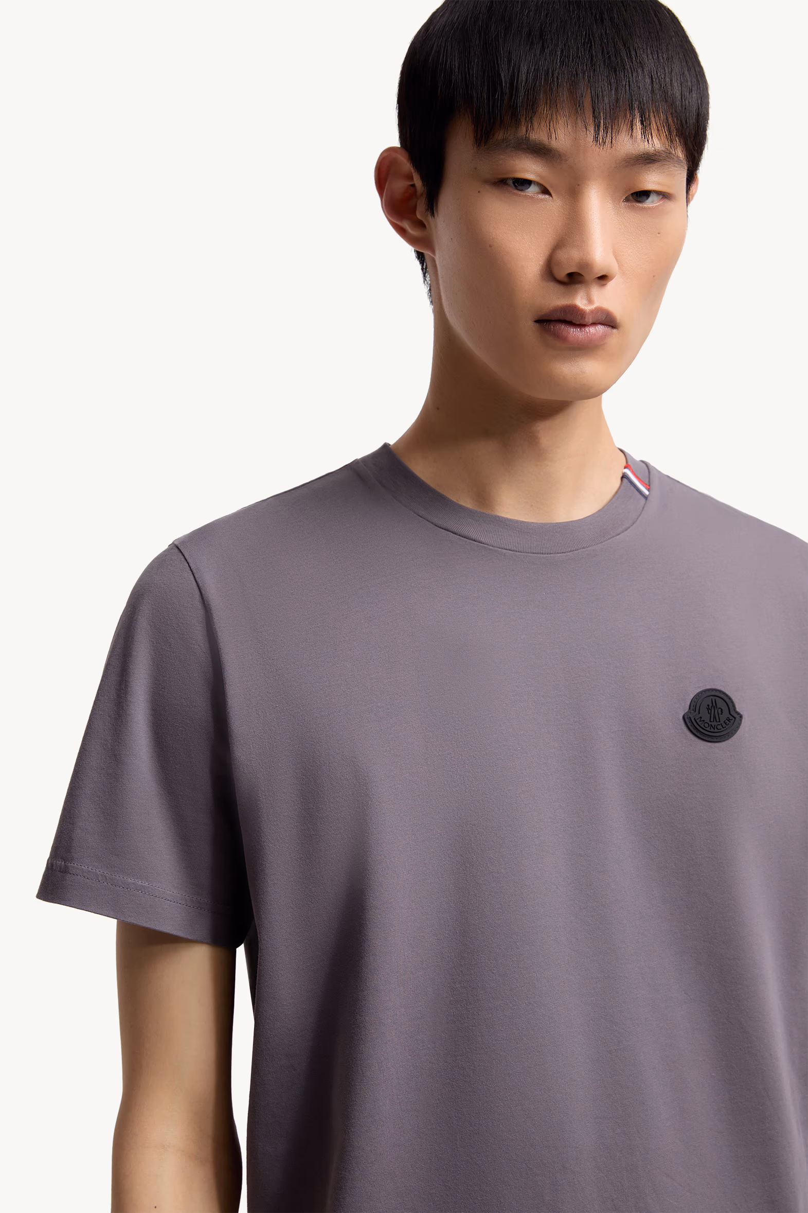 Camiseta de algodón Hombre Gris oscuro Moncler 6